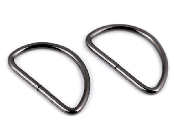 Halbring Nickel Schwarz - 38 mm